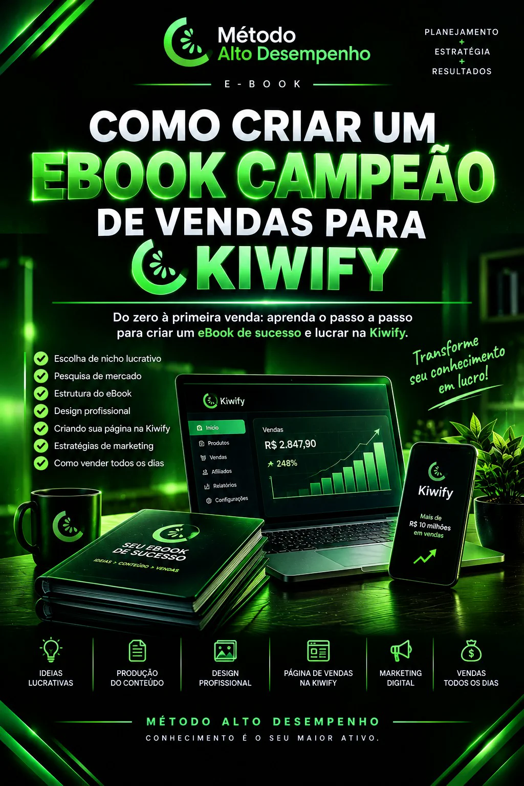 Capa eBook Campeão de Vendas para Kiwify